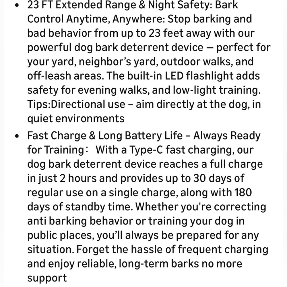 ** NIB**Dog Bark Deterrent Device, 3X Ultrasonic Anti Barking - Picture 6 of 8